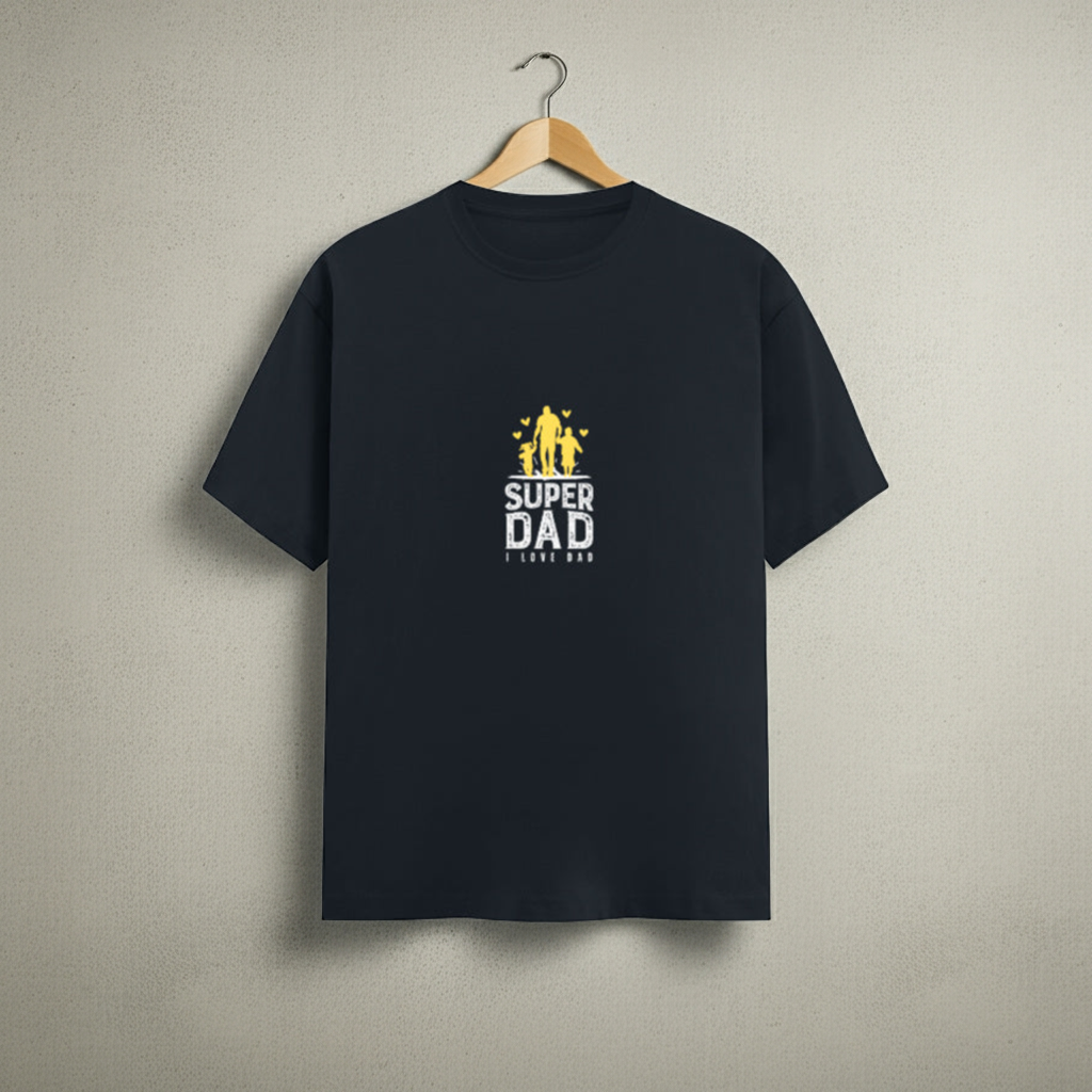 SUPER DAD "Unisex Classic Crew T-Shirt" I Love Dad.
